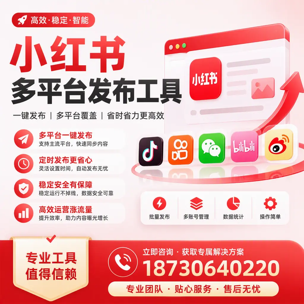 在 阿里 小红书多平台发布工具的市场前景分析